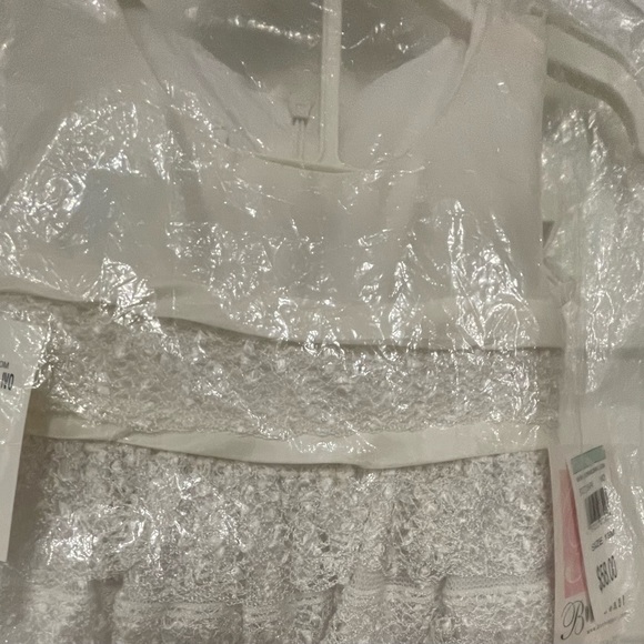 Baby Girls 18M White Lace Dedication Dress by Bonnie Baby - Picture 7 of 7